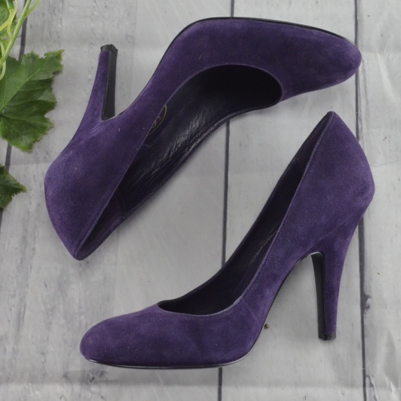 Ash Shoes - ASH - purple suede heels